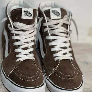 Vans Brown and White Athletic Shoes size 13 great condition