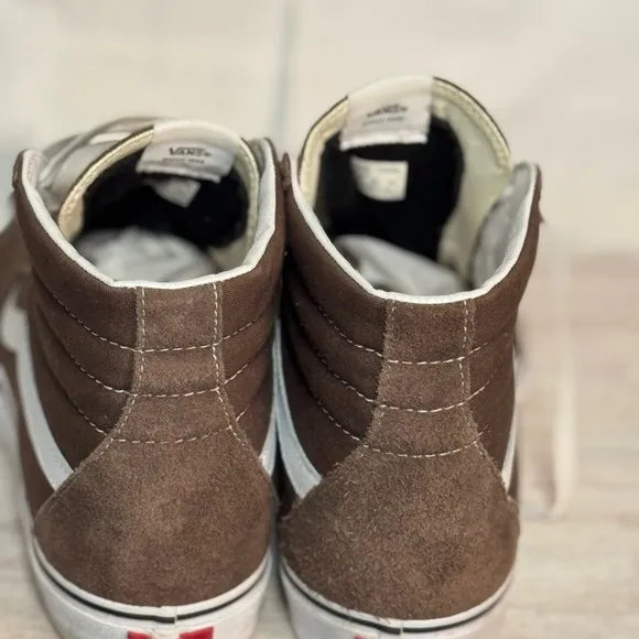 Vans Brown and White Athletic Shoes size 13 great condition