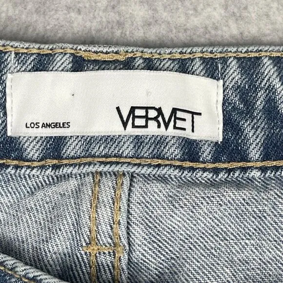 Vervet  Flying Monkey Kassie Criss Cross Boyfriend Jean V2481, sz 30, distressed