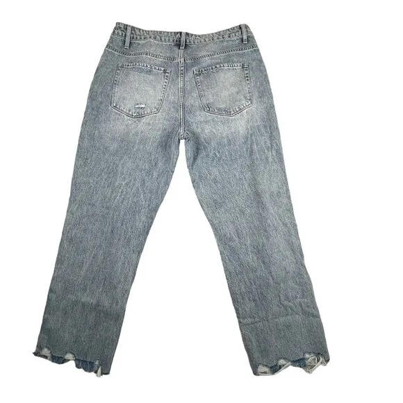 Vervet  Flying Monkey Kassie Criss Cross Boyfriend Jean V2481, sz 30, distressed