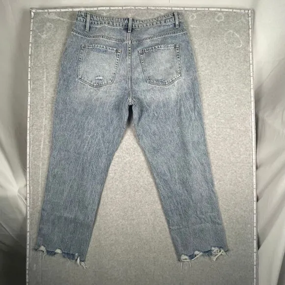 Vervet  Flying Monkey Kassie Criss Cross Boyfriend Jean V2481, sz 30, distressed