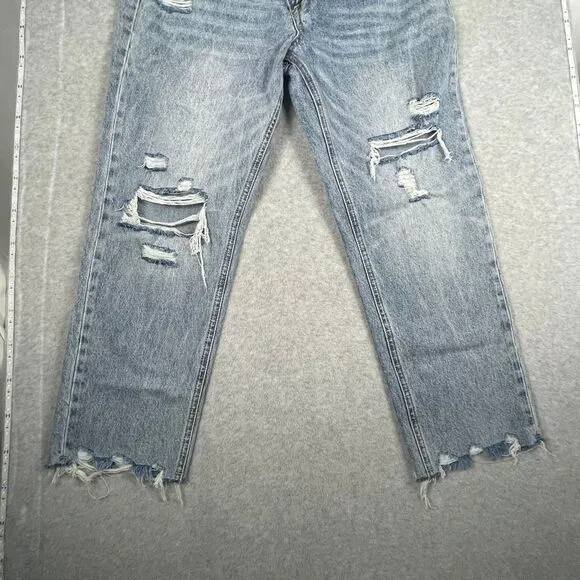 Vervet  Flying Monkey Kassie Criss Cross Boyfriend Jean V2481, sz 30, distressed