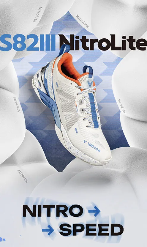 Victor S82III-NitroLite Court Shoe [Lunar White]