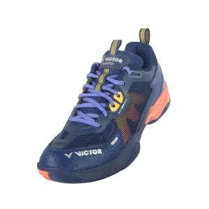 Victor S82TD Court Shoe [Medieval Blue/Neon Orange]