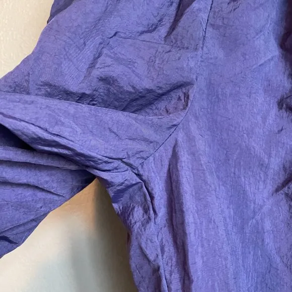 Vintage Nike Track Pants Grape Purple Nylon Joggers Subtle Embroider 90s Small