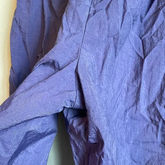Vintage Nike Track Pants Grape Purple Nylon Joggers Subtle Embroider 90s Small