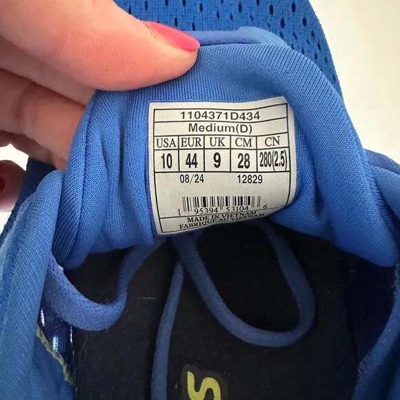 WORN ONCE Men’s 10 Brooks Adrenaline GTS 24 Blue Running Shoes