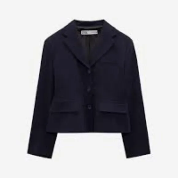 Zara Tailored Wool Blend  Blazer