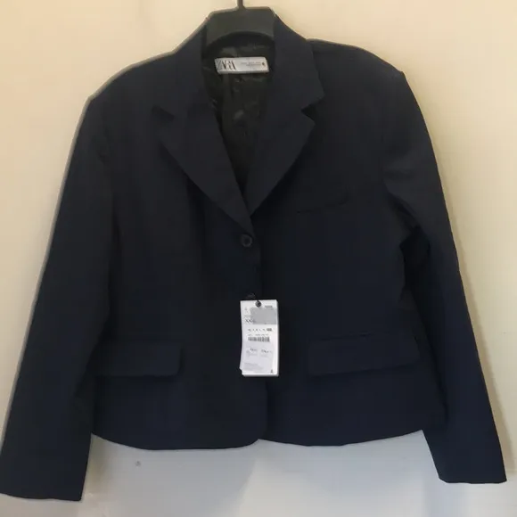 Zara Tailored Wool Blend  Blazer
