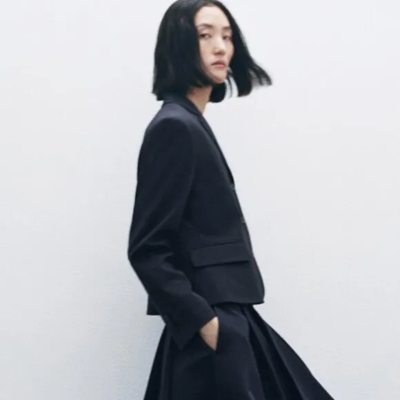 Zara Tailored Wool Blend  Blazer